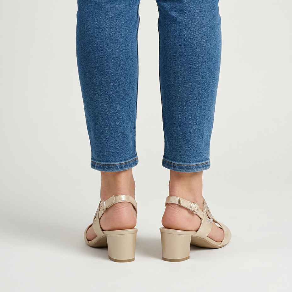 Gea | Sandalia cómoda de tacón para mujer