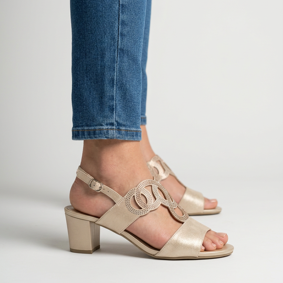 Gea | Sandalia cómoda de tacón para mujer