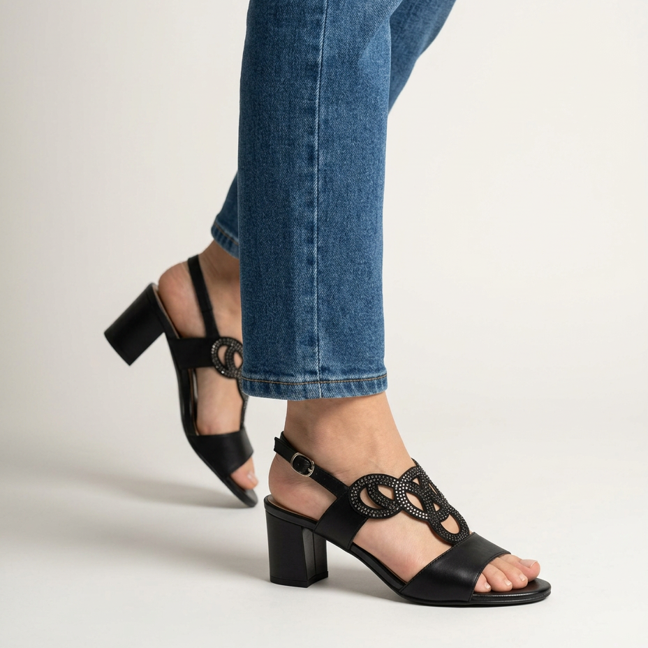 Gea | Sandalia cómoda de tacón para mujer