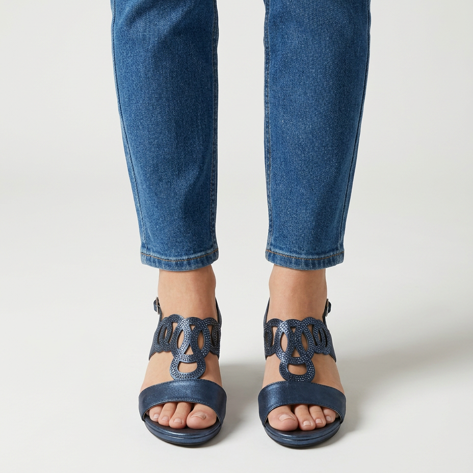 Gea | Sandalia cómoda de tacón para mujer