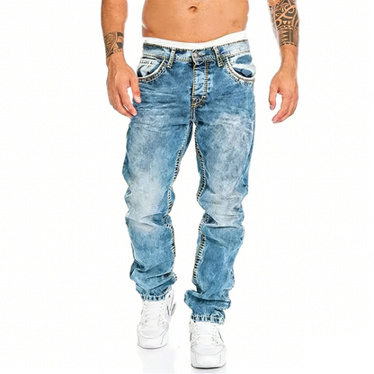 Vaqueros rectos creativos para hombre, estilo minimalista, ideales para el verano, estilo urbano