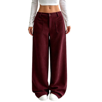 Pantalón ancho descontracturado corte relajado para mujer